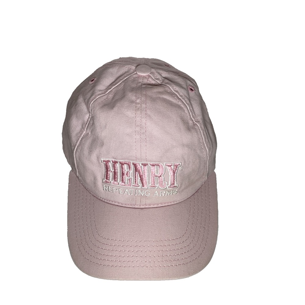 Henry Repeating Arms Pink Baseball Cap Hat Embroidered Logo Adjustable USA Flag
